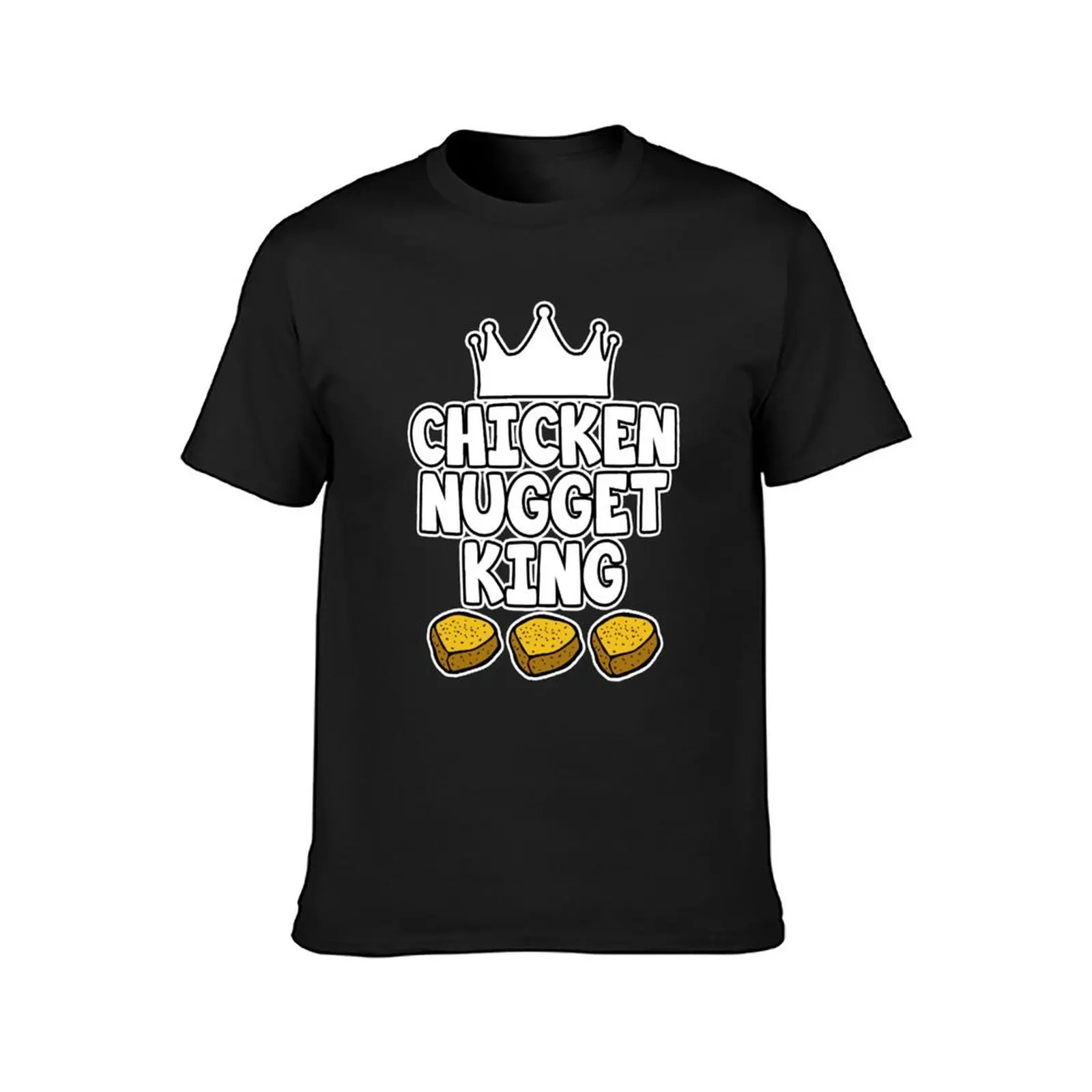 Chicken Nugget King - Nuggets gift T-Shirt Short sleeve tee korean fashion summer clothes anime mens workout shirts