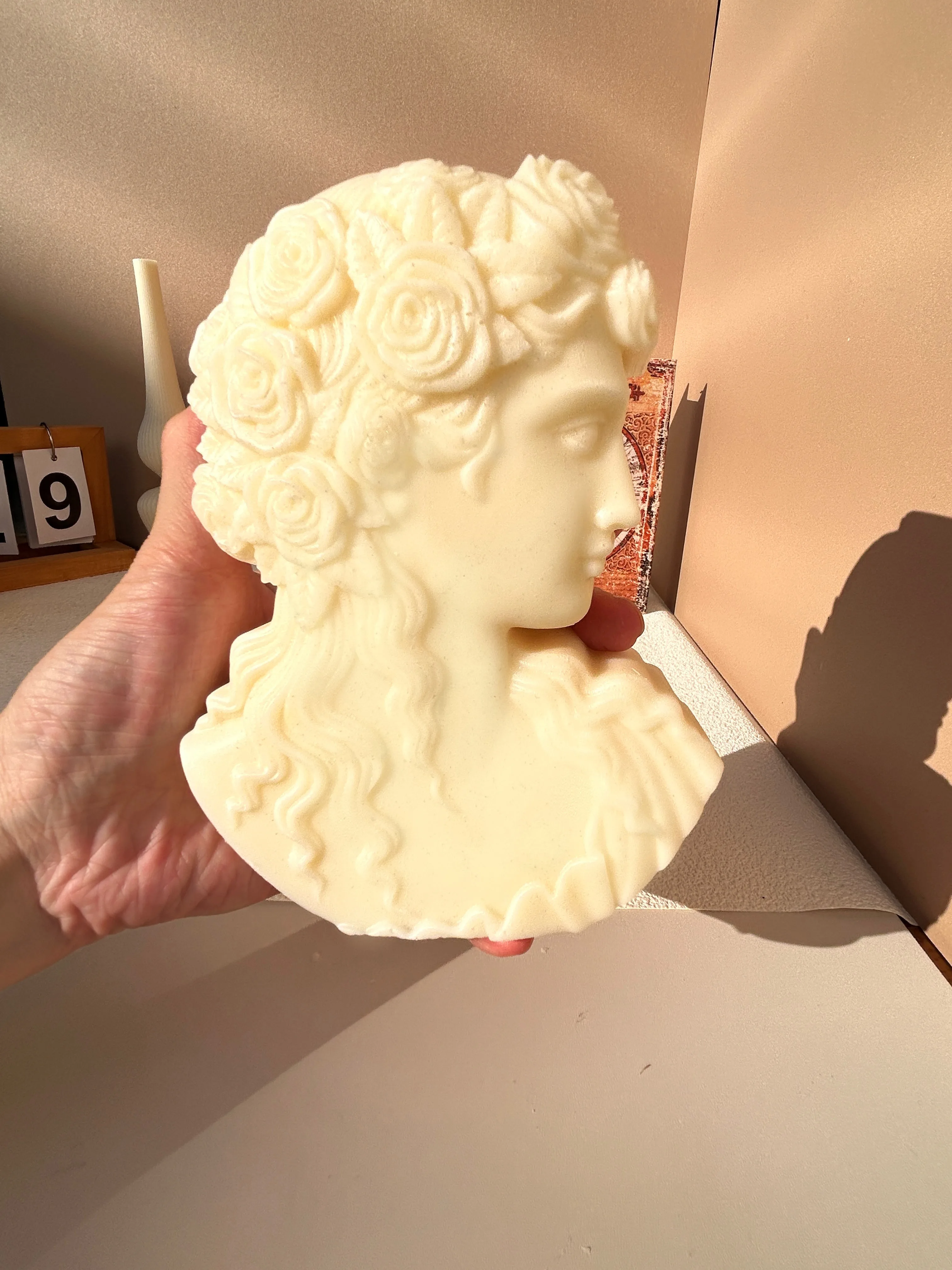 New European Goddess Statue Candle Silicone Mold DIY Large European Ladies Candle Mold European Women's Gypsum Silicone