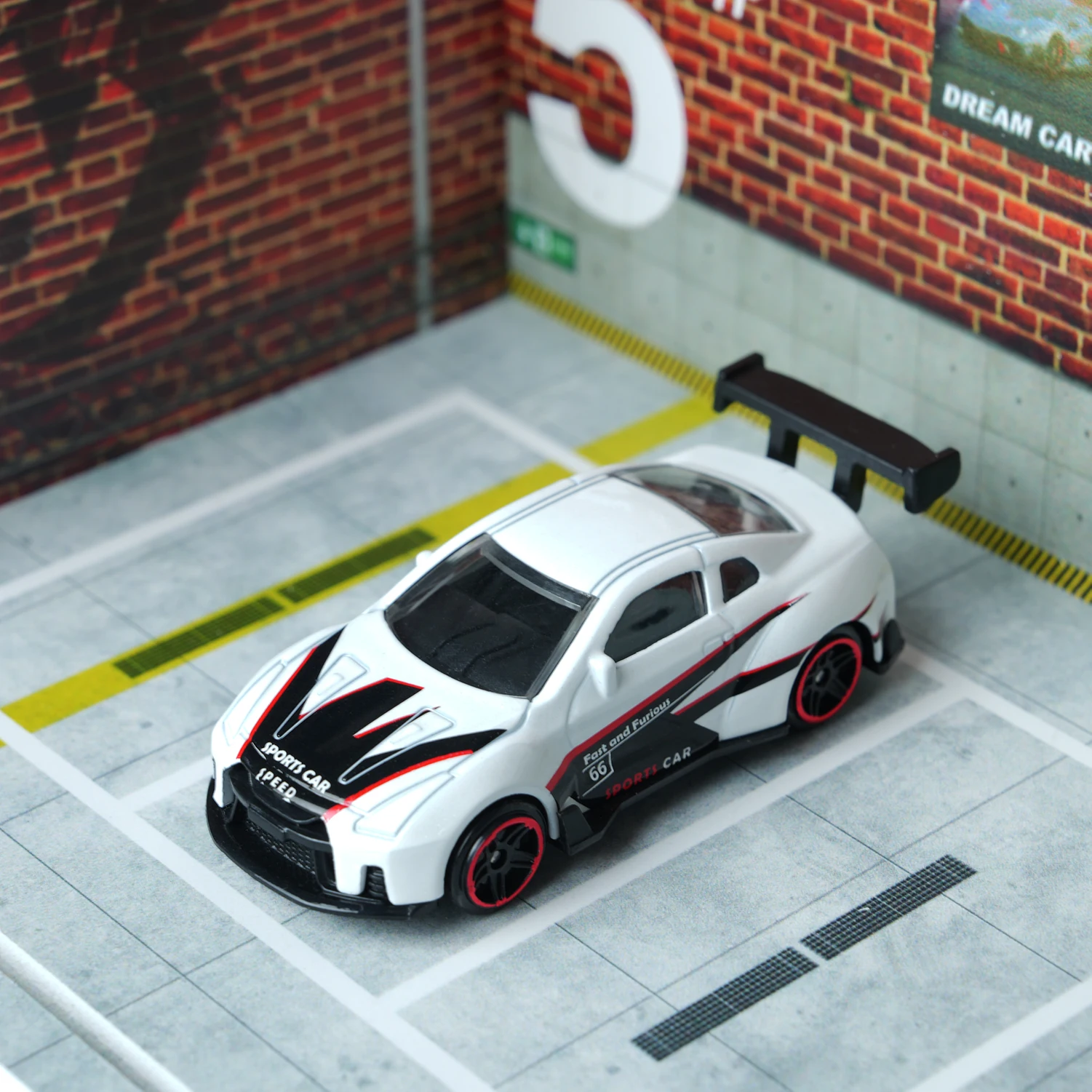 1:64 liga carro clássico branco modelo de carro de corrida, carro de brinquedo infantil, brinquedo de transporte, corpo liso, presente de natal perfeito para meninos