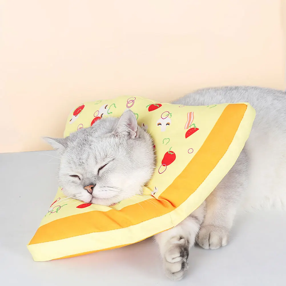 

Waterproof Neck Ring Soft Collar M Size Pet Recovery Cone after Surgery Cloth Cat Dog Elizabethan Anti Licking Scratch Wound