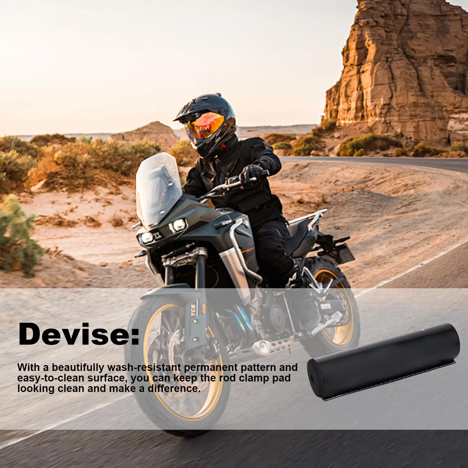 Motorcyclist's Chest Protector Precise Fit Handlebar Pad For Bike High-Density Cross Bar Handlebar Foam Pad For Handlebar For view 4