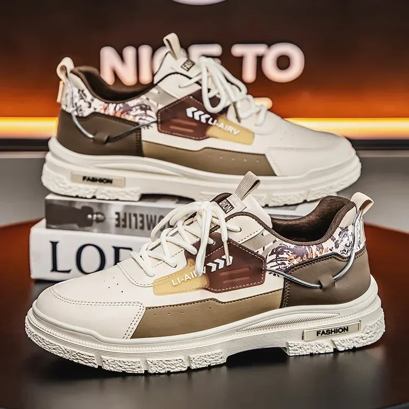 

Casual Shoes Men's Sports Shoes Summer Casual Thick Soled Men's Shoes Soft and Comfortable Non-slip Outdoor Fashion Board Shoes