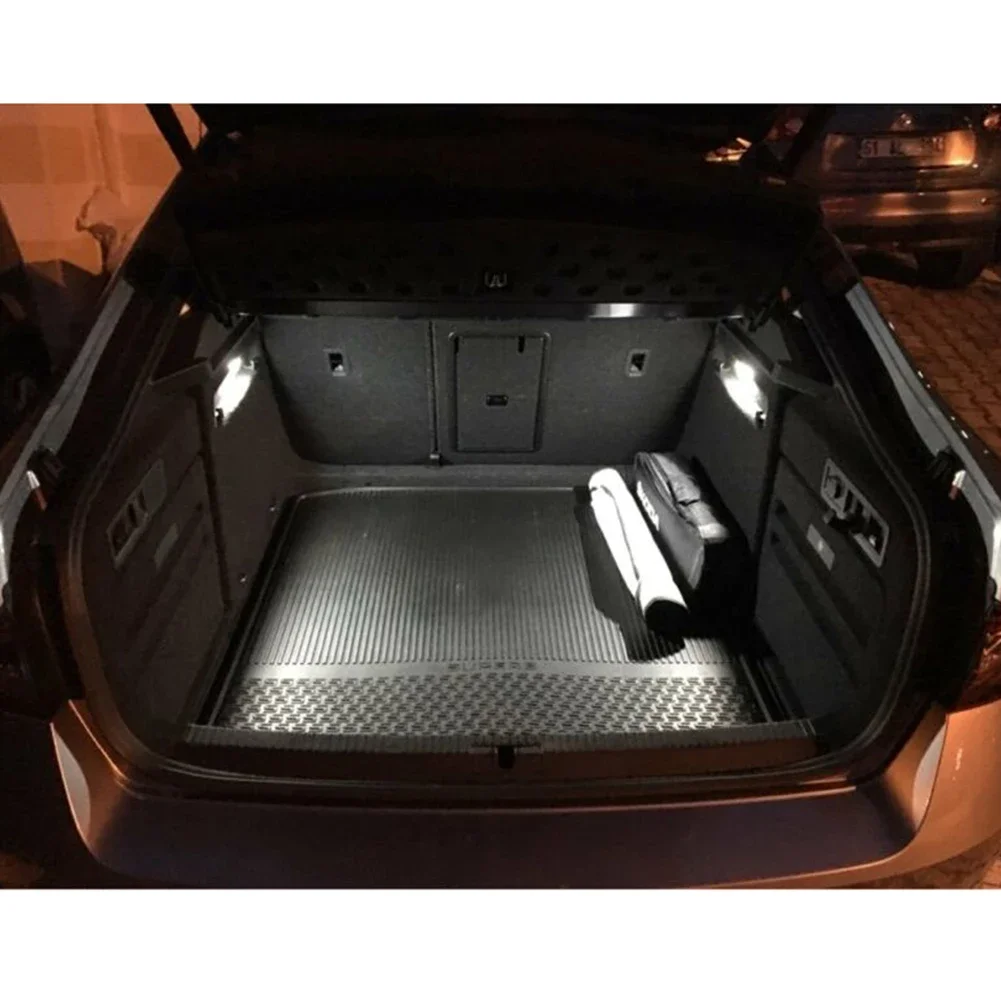 

1pcs LED White Luggage Compartment Trunk Boot Light Module For SEAT-Leon Mk3 5F Car Interior Storage LED Automobile Accessories