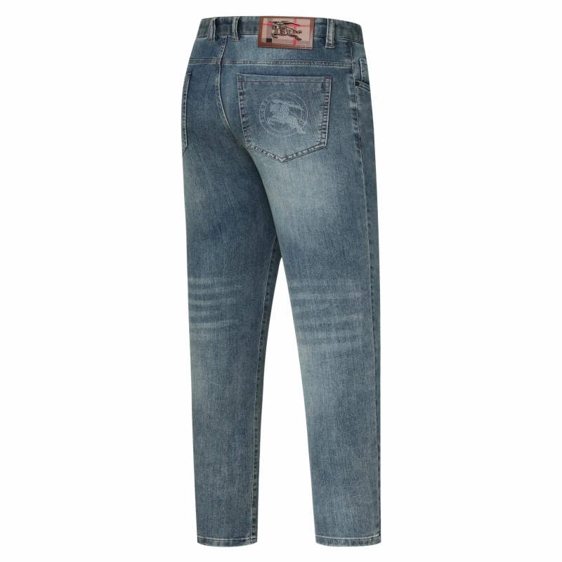 

New Summer Jeans Men High-elasticity Form Fitting Breathable Straight Leg Jeans Male High Quality Fashion Cotton Casual Pants