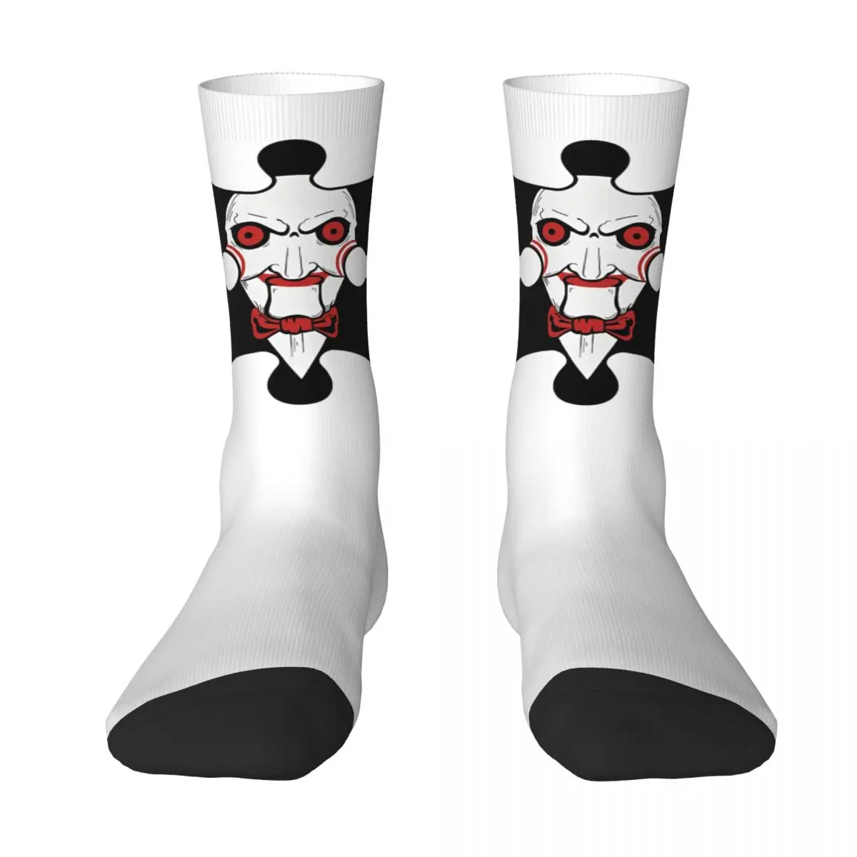 Jigsaw Billy The Puppet Socks Vintage Stockings Autumn Anti Sweat Men's Socks Warm Soft Pattern Outdoor Socks