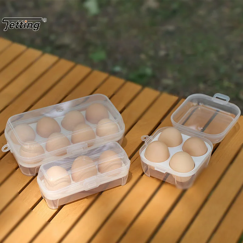 Outdoor Shockproof Egg Box Storage Box, Portable Camping Shatterproof Egg Tray, Home Plastic Protection Box, Travel Shatterproof