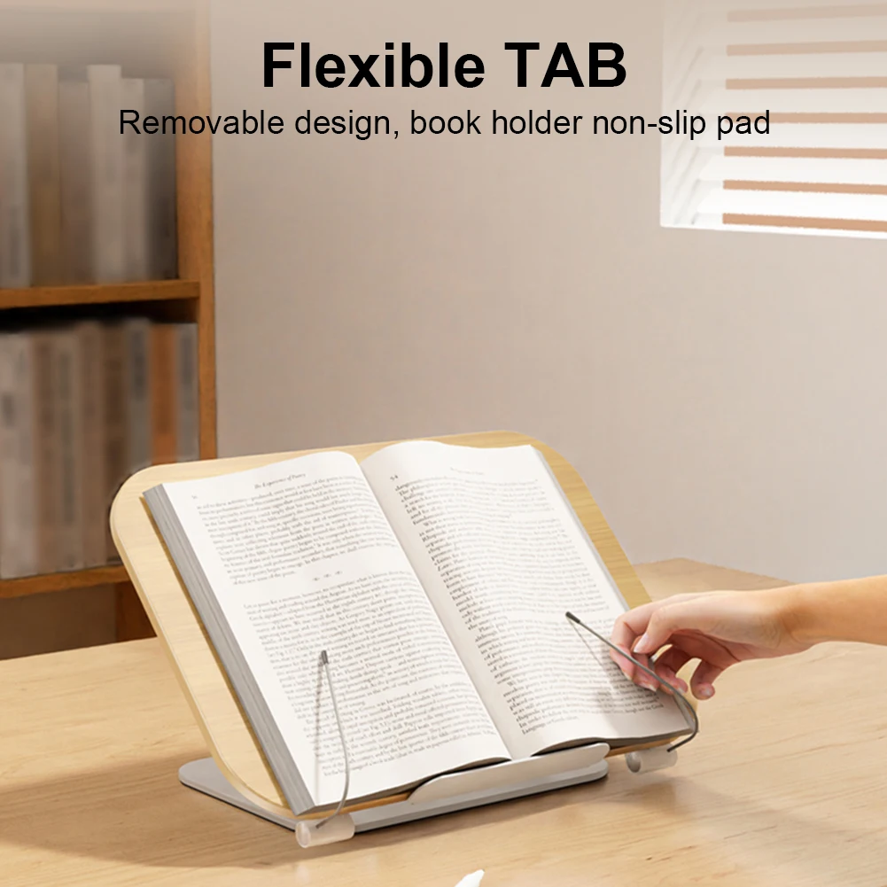 Подставка для книг для чтения Регулируемый держатель для книг с вращающимся на 360 градусов основанием Подставка для поваренной книги для ноутбука Рецепт Журнал учебников