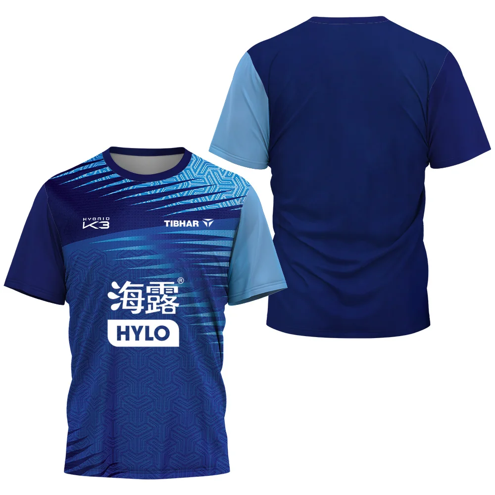 Felix Lebrun 3D Print Sports Quick-dry Breathable Men T-shirt Table Tennis Jersey Outdoor Street Team Training Short Sleeve Top