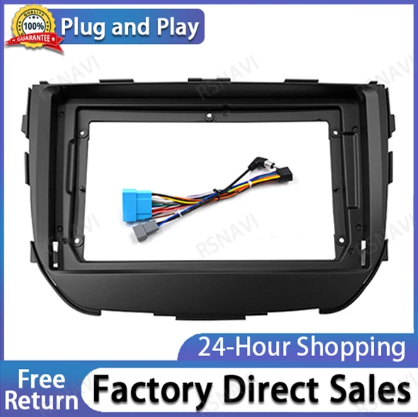 2 Din Car CD DVD Frame Audio Fitting Adaptor Dash Trim Facia Panel 9inch ForSUZUKI Vitara Breeza 2015-2019 2 Din Radio Player