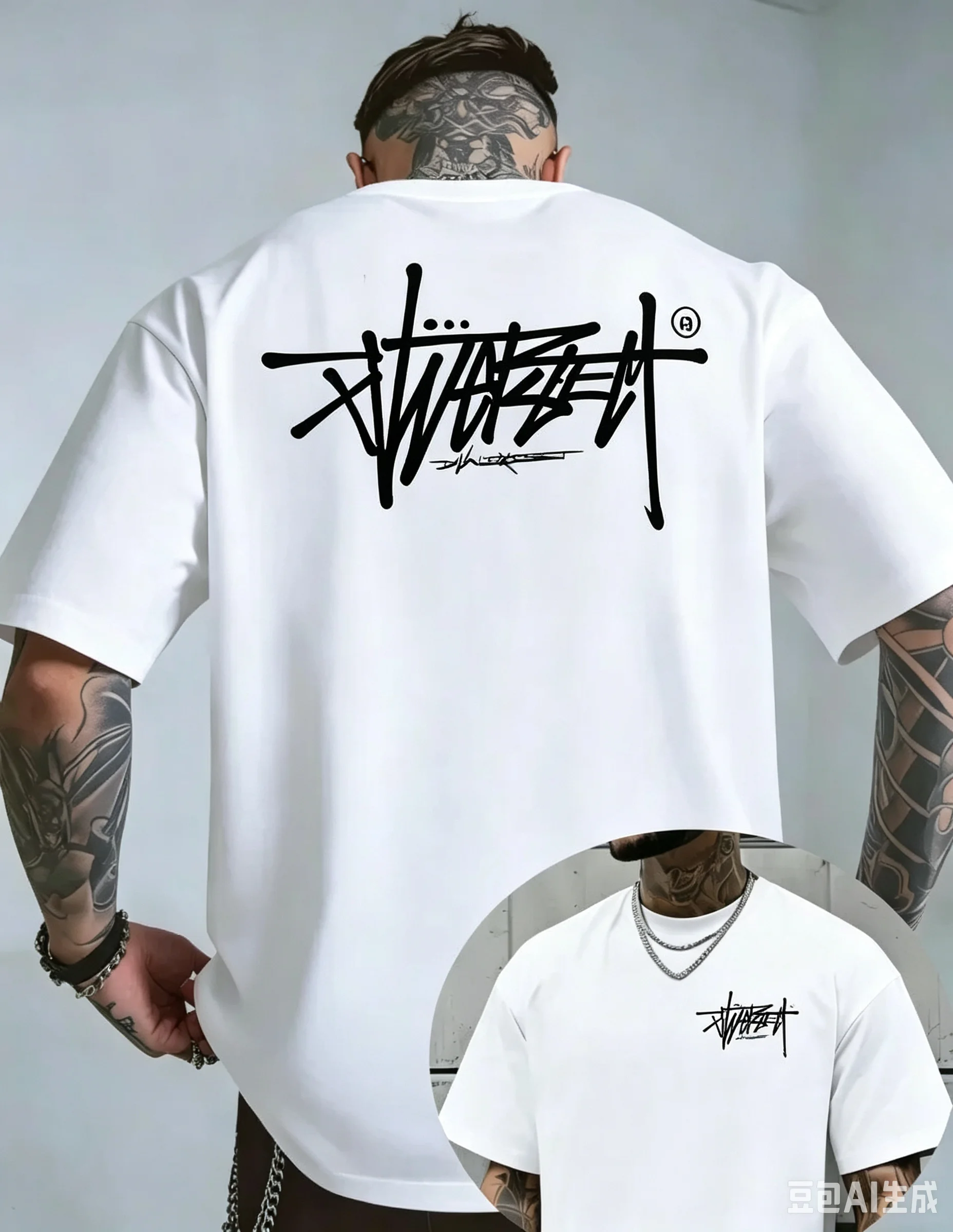 Streetwear Brand Tees - T-shirt ample à manches courtes de