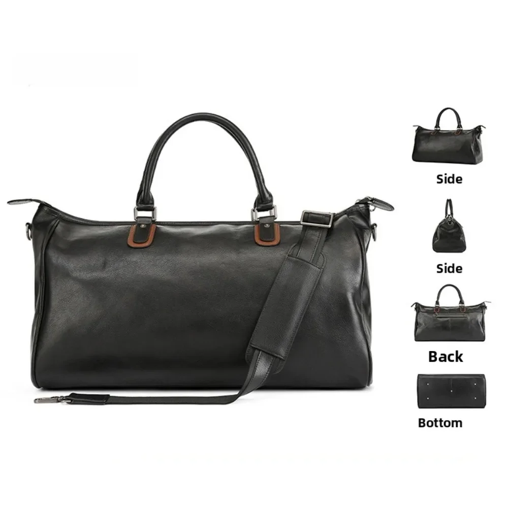Handbag Men's Large Capacity Luggage Men's High-end Business Oblique Span Short-distance Business Travel Bag
