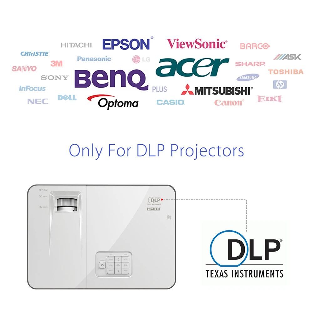 Universelle DLP-Link 3D-Brille USB-Aufladbare Aktive Shutter-Brille für Xgimi Optoma LG Acer Jmgo BenQ DLP LINK Projektoren – Detail 9