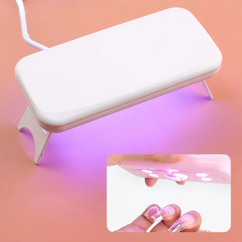 6 LED Beads Nail Lamp UV LED Nail Lamp USB portatile per Gel Nail Quick Dryer per tutti gli smalti Gel 6W Mini UV Light 45-60S