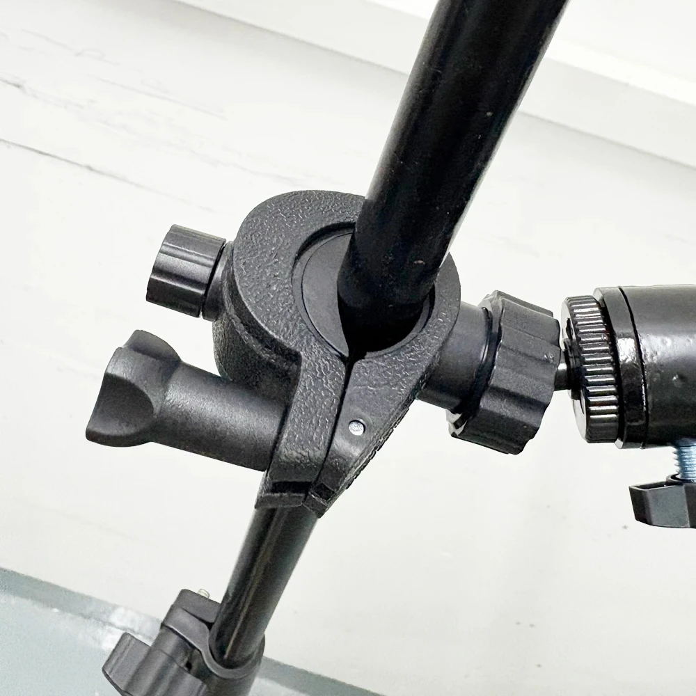 360° Rotatable Tablet Phone Holder for Mic Stand Universal Swivel Mount Bracket for Drawing Board Art Student Live Photography