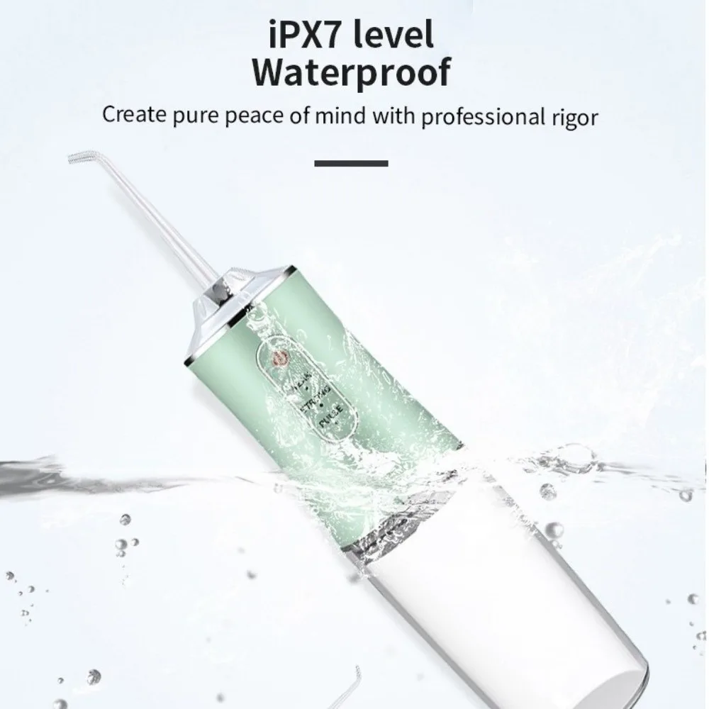 

4 Jet Tip Electric Oral Irrigator 3 Modes 220ml Dental Bed Sprinkler Waterproof Oral Care Mouth Washing Machine Travel