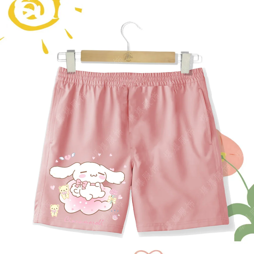 Summer girls shorts thin comfortable casual wear casual pants 2024 new cartoon cute laurel dog Sanrio