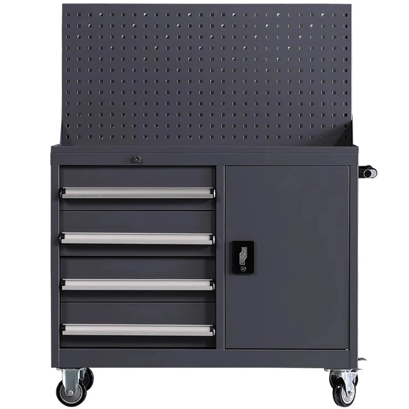 

Auto 4S shop repair tool cabinet a four-pull belt hanging plate mobile tool cart heavy-duty tool cabinet