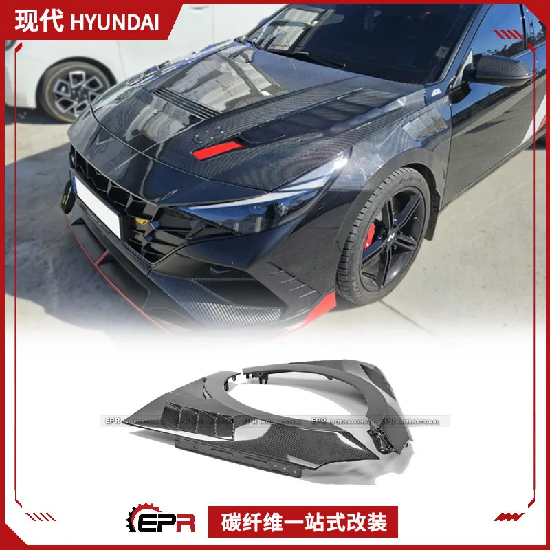 

Подходит для Hyundai Elantra N Pre-21 + EPA2 Модернизация переднего крыла из углеродного волокна