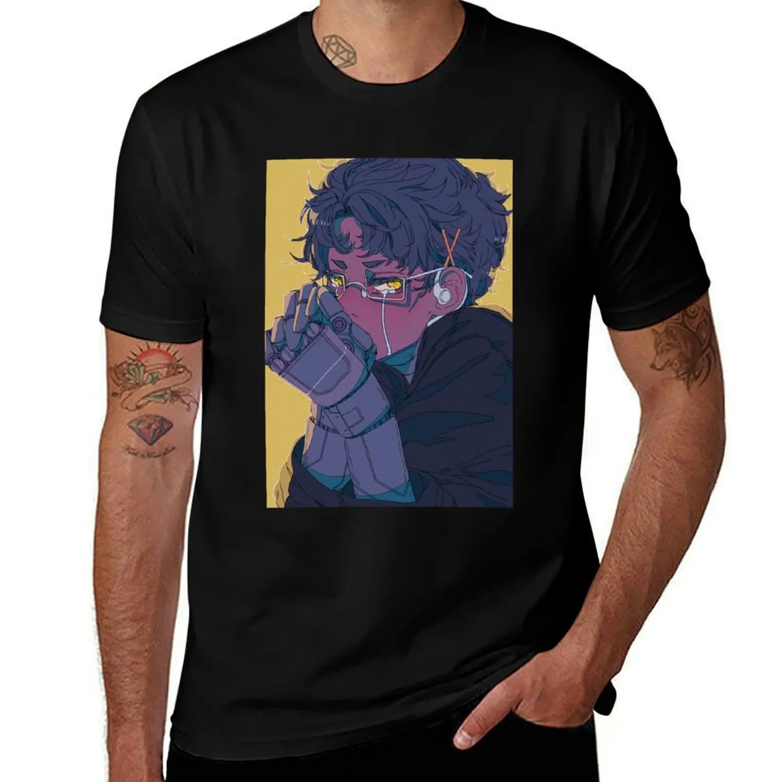 Cyborg crybaby T-Shirt Casual Pattern Print Tee Shirt T-Shirt