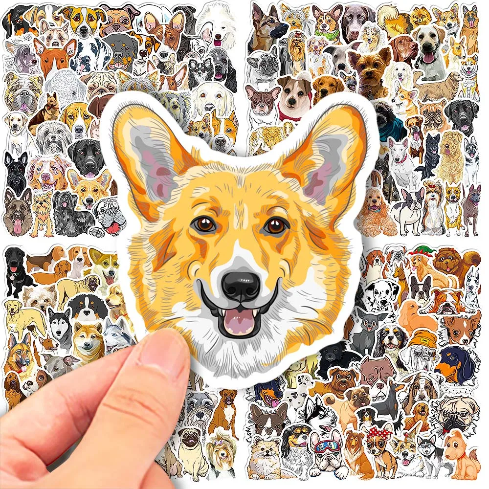 

10/50pcs Cute Pet Dog DIY Graffiti Stickers Pack Scrapbooking Laptop Stationery Notebook Skateboard Kids Toys Waterproof Decals