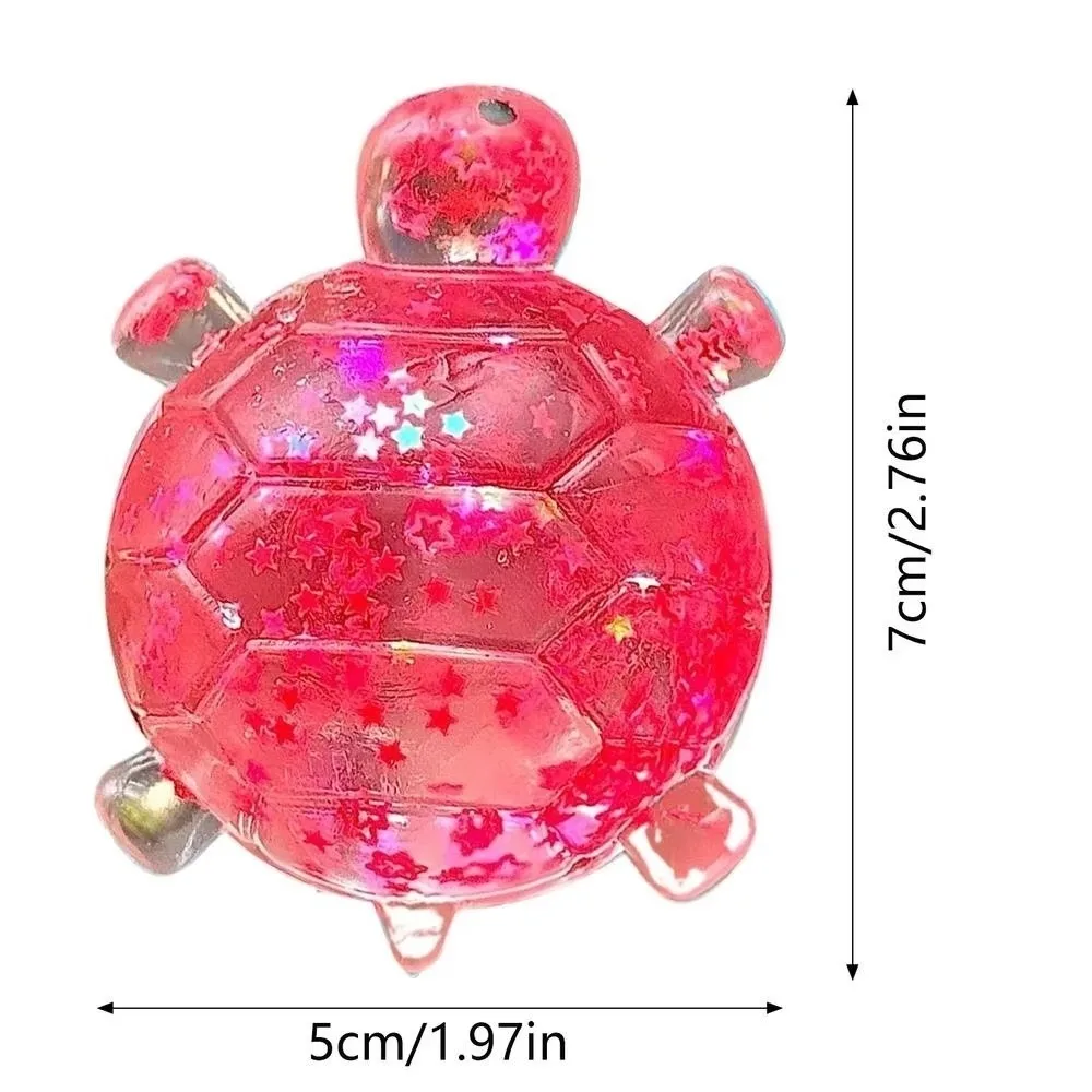 Glitter Filled Squeeze Toy Portable Size Soft Squeeze Sensory Fidget Toy Anti Stress Design Decompression Feature