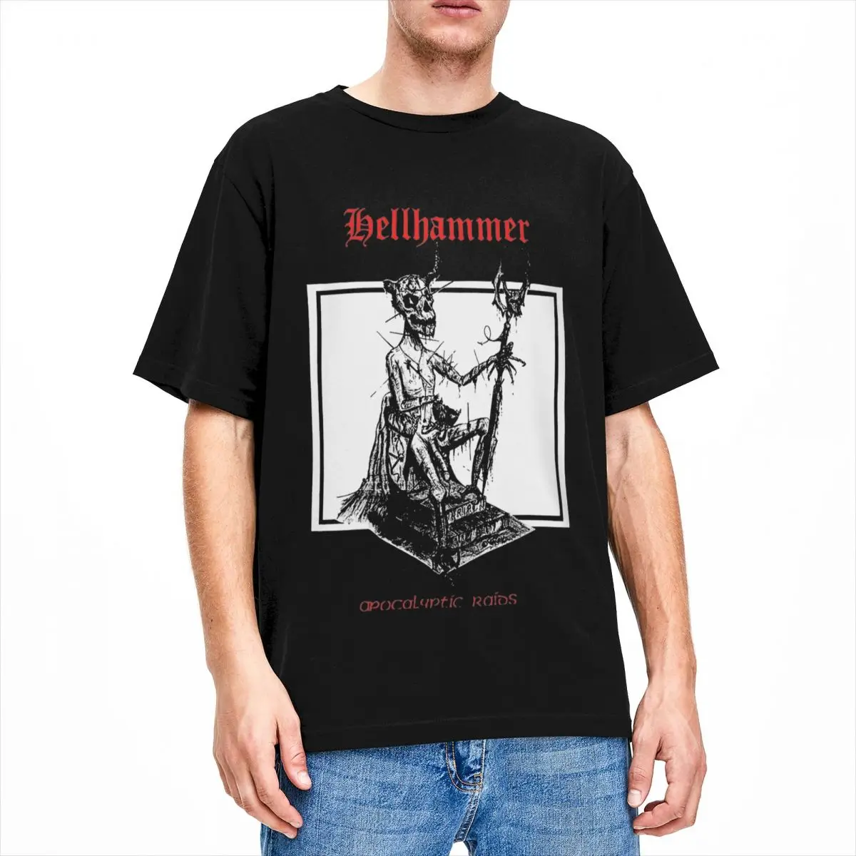 Camisetas informales Hellhammer Swiss Metal Band para hombres y mujeres, camiseta de manga corta de algodón con cuello redondo, ropa de verano