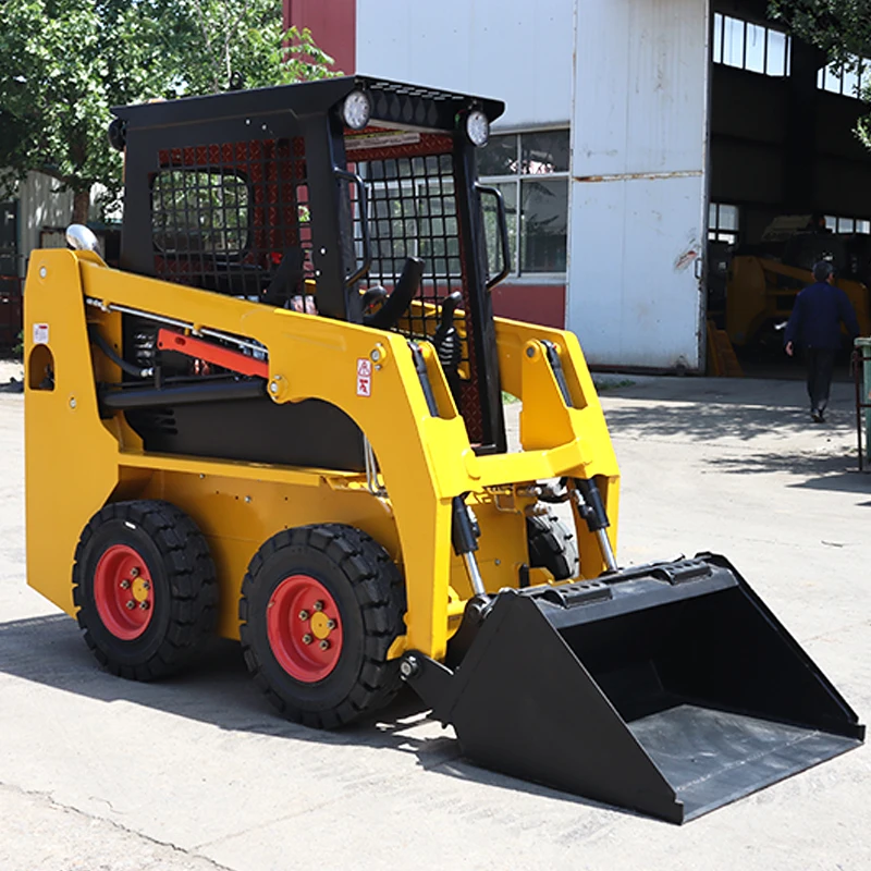 High quality Skid Steer Loader For Sale China Supply Hydraulic Skid Steer Loader Customize Mini Construction Loader with Bucket
