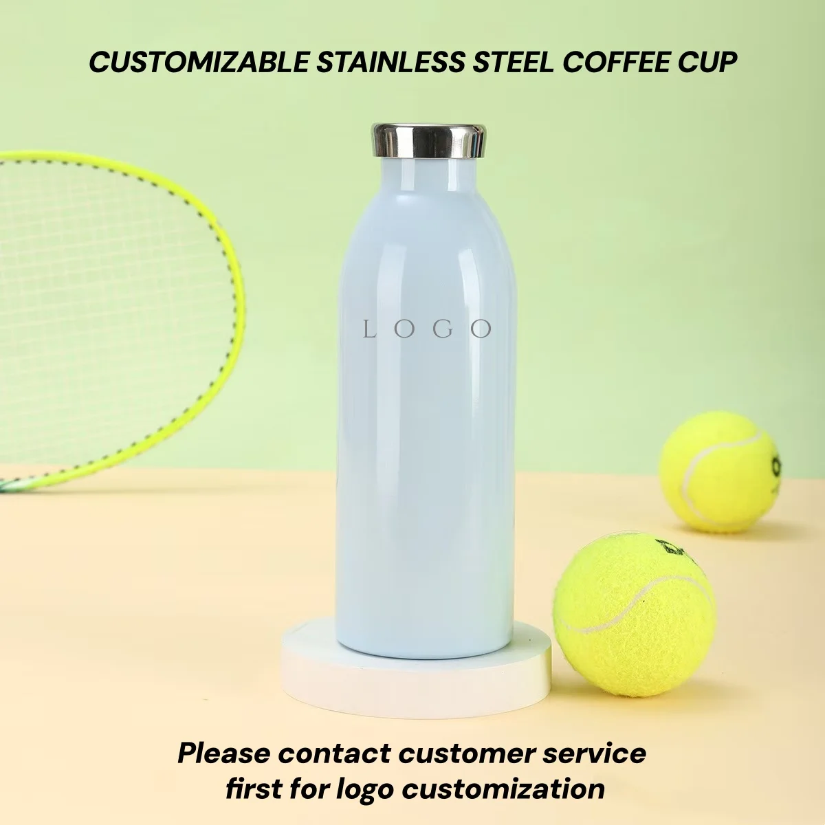 500ML Stainless Steel Insulated Sport Water Cup Large Capacity Portable Cooling Car Business Use Water Bottle,customizable