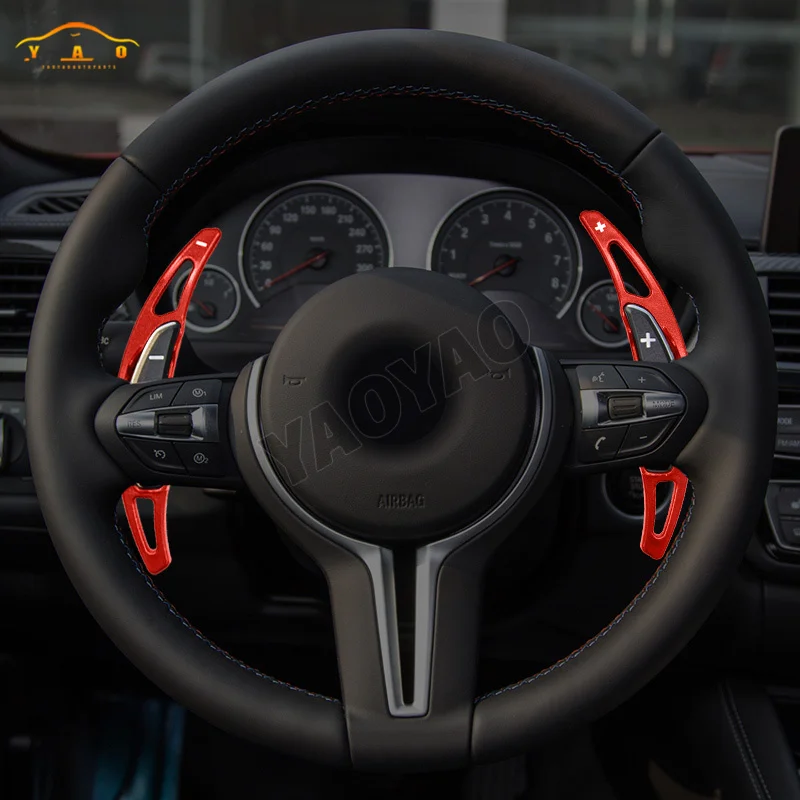 زوج عجلة توجيه سيارة التحول مجداف شيفتر تمديد لسيارات BMW M2 M3 M4 M5 M6 X5M X6M F87 F82