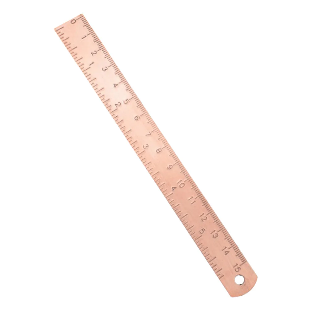 Regla de cobre, herramienta de dibujo profesional de 30Cm para artistas, arquitectos, estudiantes, medición de precisión, borde recto, oficina