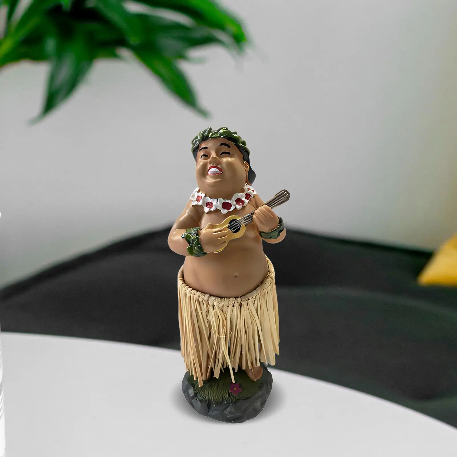 Hawaiian Girl Posing Hawaiian Dashboard Doll Dancer Home Decor Collectible Figurines Decorative Hawaiian Souvenir Birthday 16cm