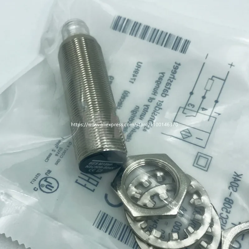 3Pcs New High Quality  Proximity Switch BES M18MI-PSC50B-S04K BES-M18MI-NSC50B-S04K  Plug-in DC Normally Open Sensor