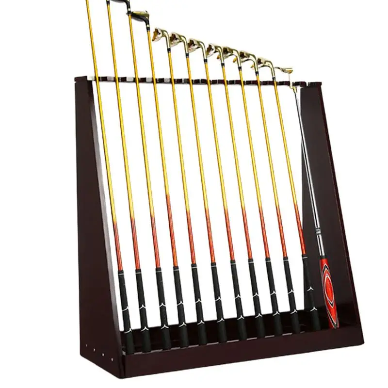 

Golf Club Display Stand Wood Storage Rack Golf Club Floor Holder Golf Putter Organization And Storage For Grandpa Golfing Lovers