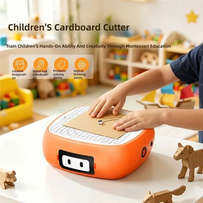 [NEW!】 Cardboard Cutter Tool For Kids Nosharp Blades EU Plug