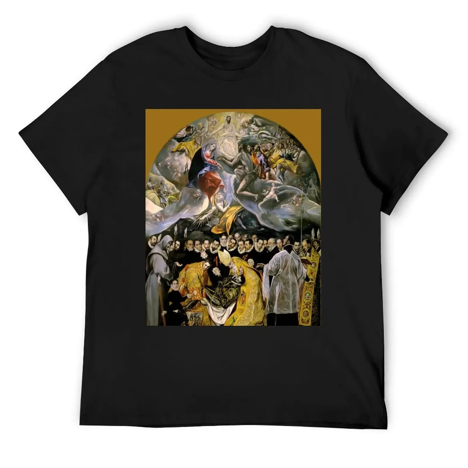 El Greco (Domenikos Theotokopoulos) The Burial of Count Orgaz T-Shirt anime clothes basketball graphic tees Men's t-shirts