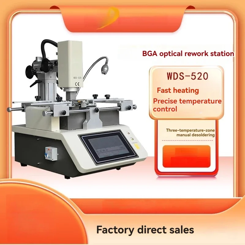 NF Chip Repair Soldering Station, WDS-520 Manual 3-Zone Preheating & Desoldering Rework Station for Electronics, Component Repai