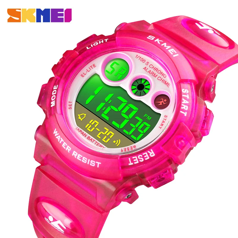 SKMEI Creative Colorful Waterproof Sport Kids Digital Watches Young Energetic Dial Design Children's Wristwatch relogio infantil