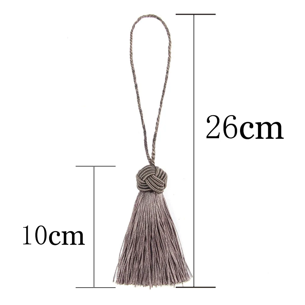 4Pcs Crafts Tassel Hanging Pendant Curtain Accessories Silk Fringe Thread Handmade DIY Sewing Decoration Key Tassels