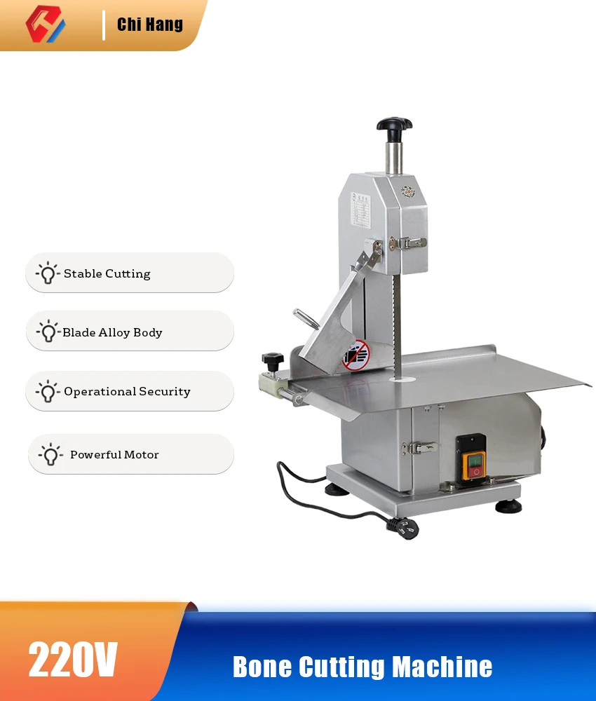 

Bone Cutting Machine Frozen Meat Cutter Bone Sawing Machine Commercial Cut Trotter/Ribs/Fish/Meat/Beef Machine 220V