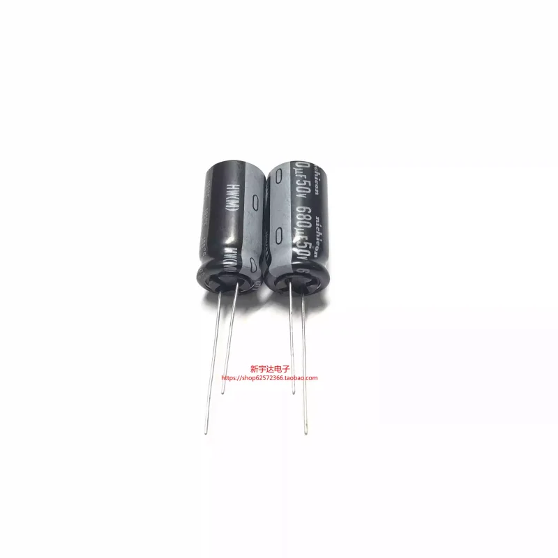 

10-100 шт. 50V680UF 12.5X25 Японский высокочастотный низкоимпедансный электролитический конденсатор Nichicon HW 680UF50V, оригинал