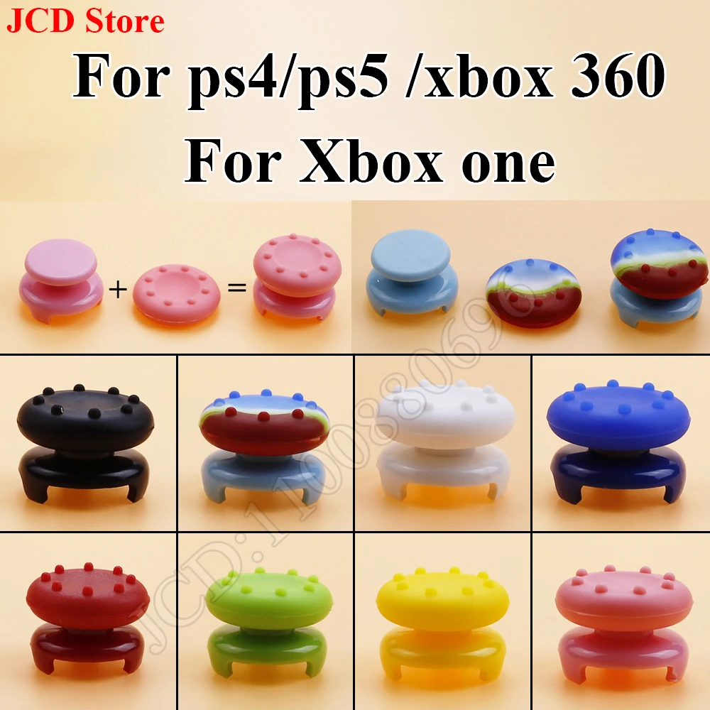 1Set For PS5 PS4 Xbox One 360 Thumbstick Cover Heightened Extender Caps Joystick Grip Cap Button For PlayStation 4 Xbox 360 Part