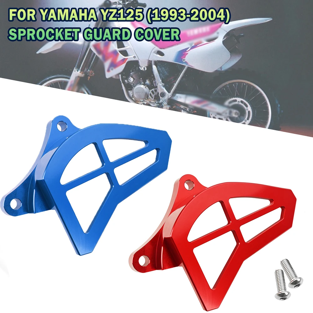 

Sprocket Guard Cover Chain Protector Red Blue CNC Billet Aluminum For Yamaha YZ125 1993 1994 1995 1996 1997 1998 1999 2000-2004