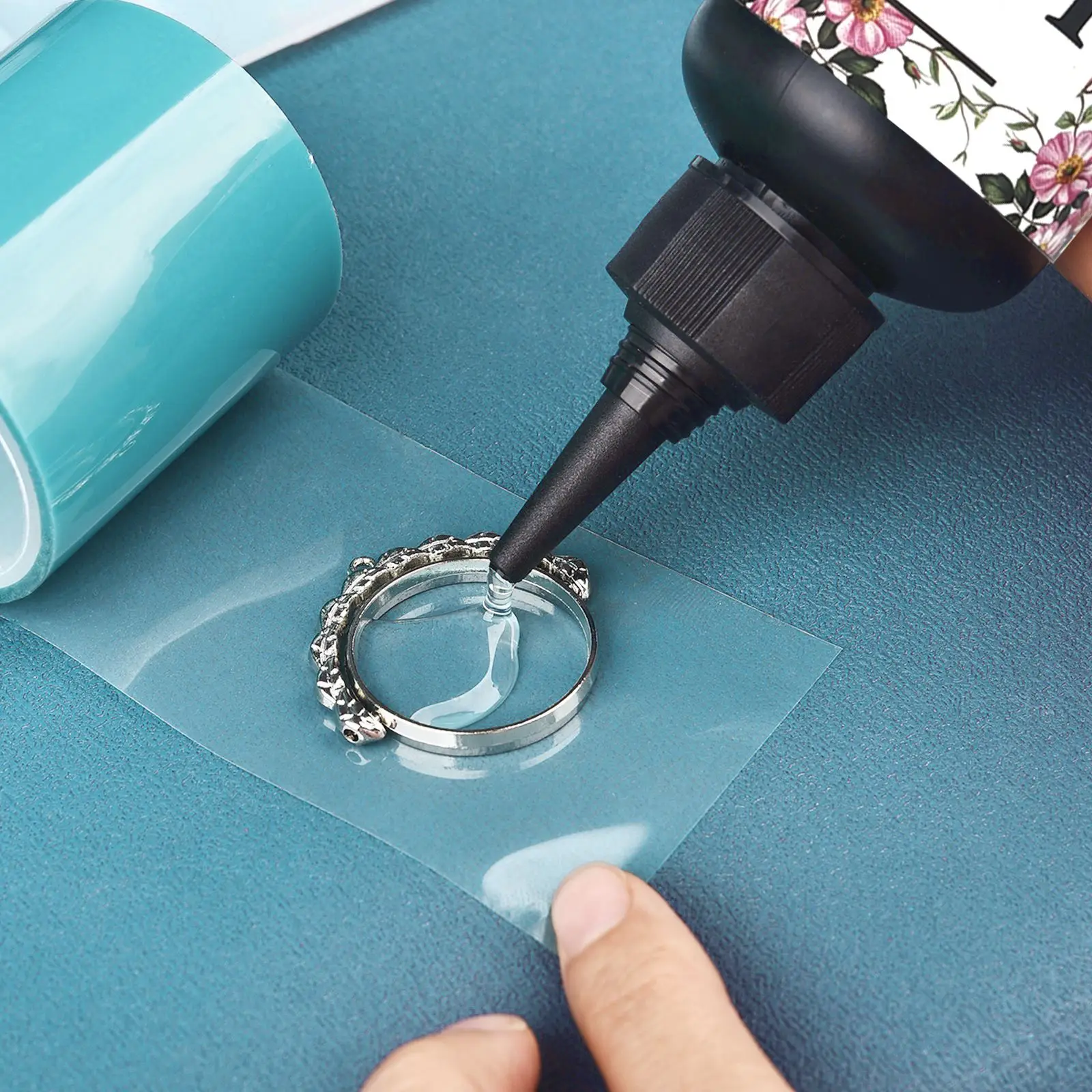20g/50g Przezroczysty klej z żywicy UV DIY Materiały do wyrobu biżuterii Szybkoschnąca żywica epoksydowa Klej UV Zestaw długopisów UV DIY Crafts Decor — zdjęcie 4