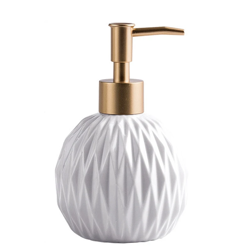 Bathroom Ceramic Soap Dispenser, Kitchen Sink Soap Dispenser, Refillable Liquid Soap Dispenser