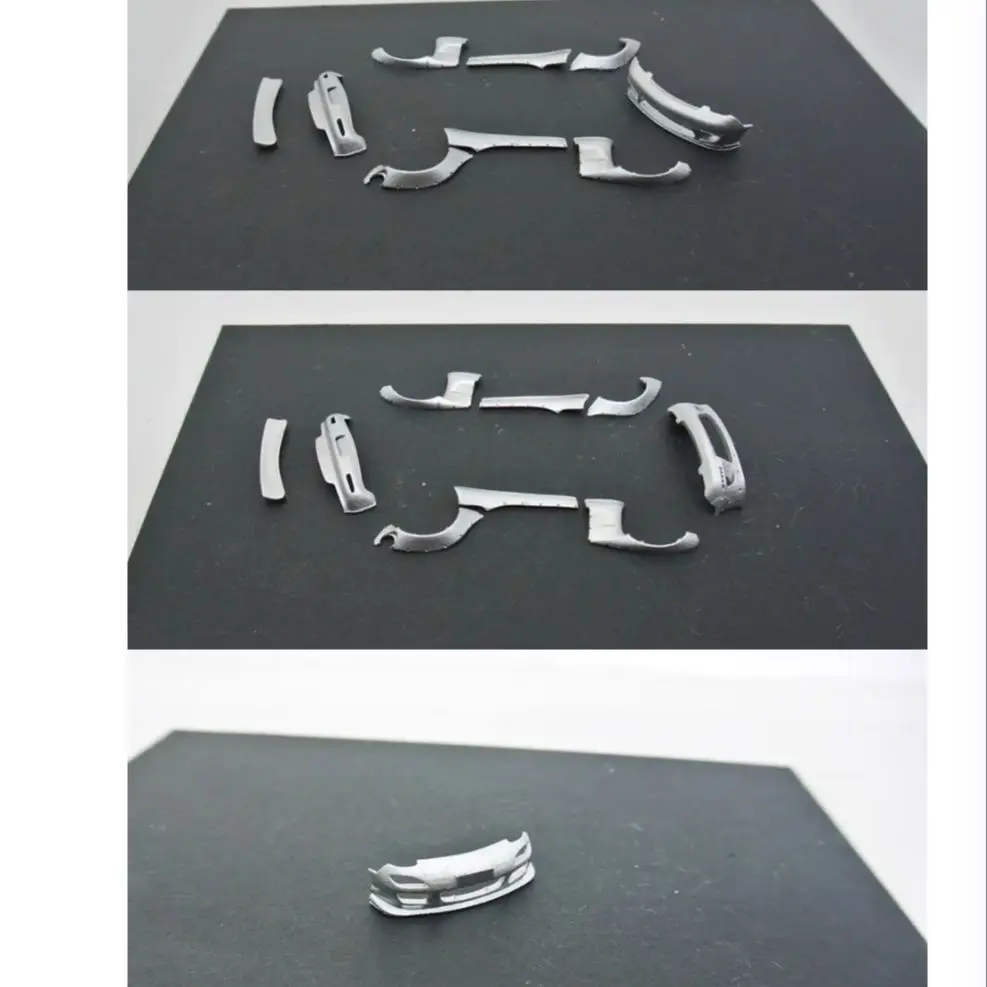 1:64 Car Model Rx7 Wide Body Parts Mirror Front Shovel Car Body Modification