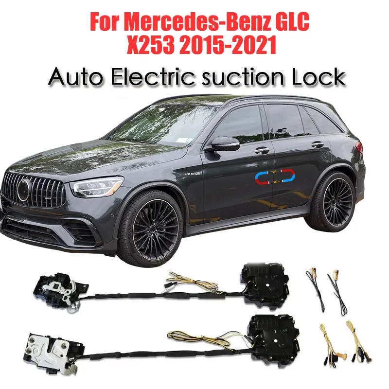 

For Mercedes-Benz MB GLC X253 C253 Car Soft Close Door Latch Pass Lock Actuator Auto Electric Absorption Suction Silence Closer