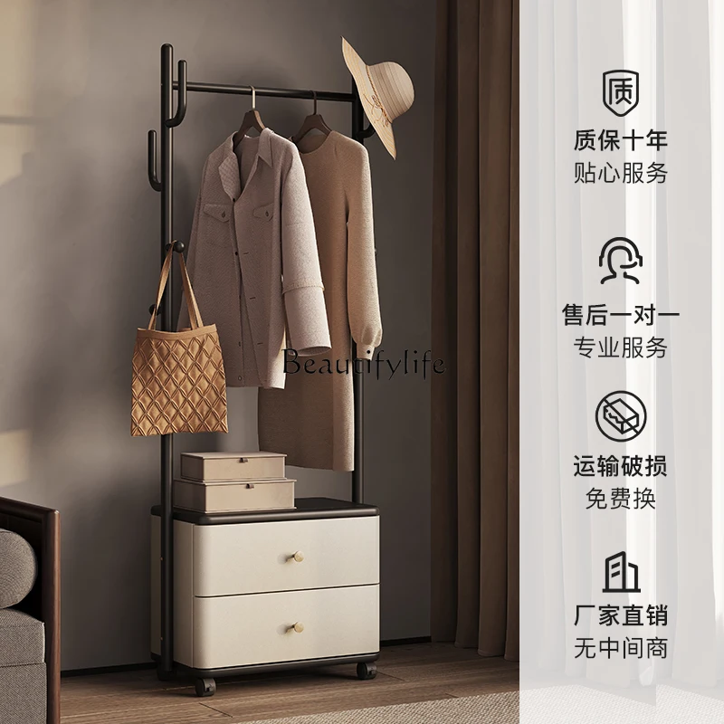 01Hanging hanger floor-to-ceiling bedroom solid wood living room simple home surprise dead hanging bag coat rack