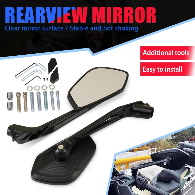 Motorcycle Rear View Mirrors Side Mirrors For R1200GS LC Adventure R1250GS Adventure ADV G310R G310GS S1000R S1000XR