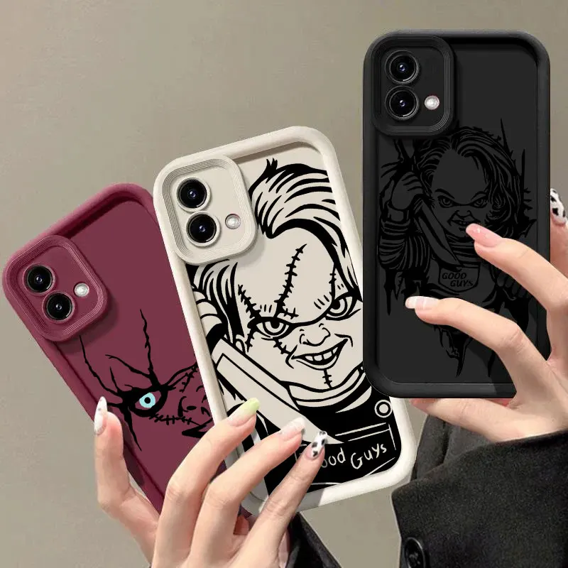 

Chucky Doll Horror Phone Case for Motorola Moto Edge 60 Fusion 40 NEO 50 Pro G05 G14 G24 G32 G35 G52 G53 G60 G75 G84 G85 Cover