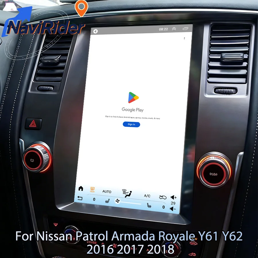 13.8'' Android 15 Multimedia Video Player For Nissan Patrol Armada Royale Y61 Y62 2016 2017 2018 Car Stereo Autoradio Navigation